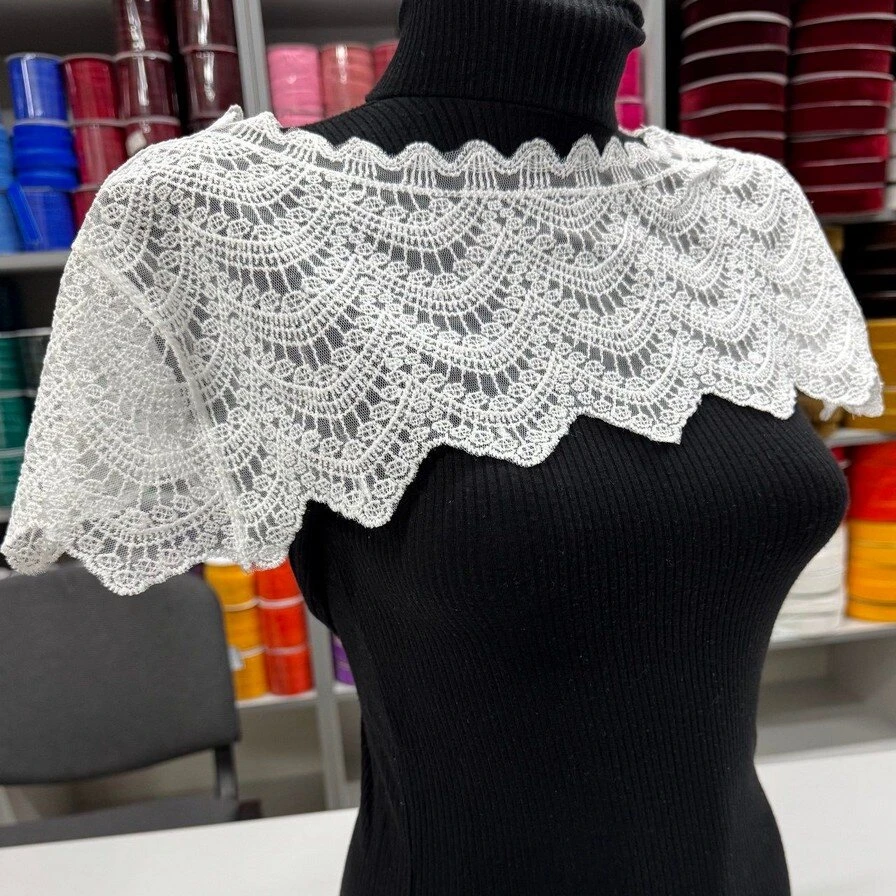 Комірці з мережива оптом — готові ажурні комірці для суконь і блуз