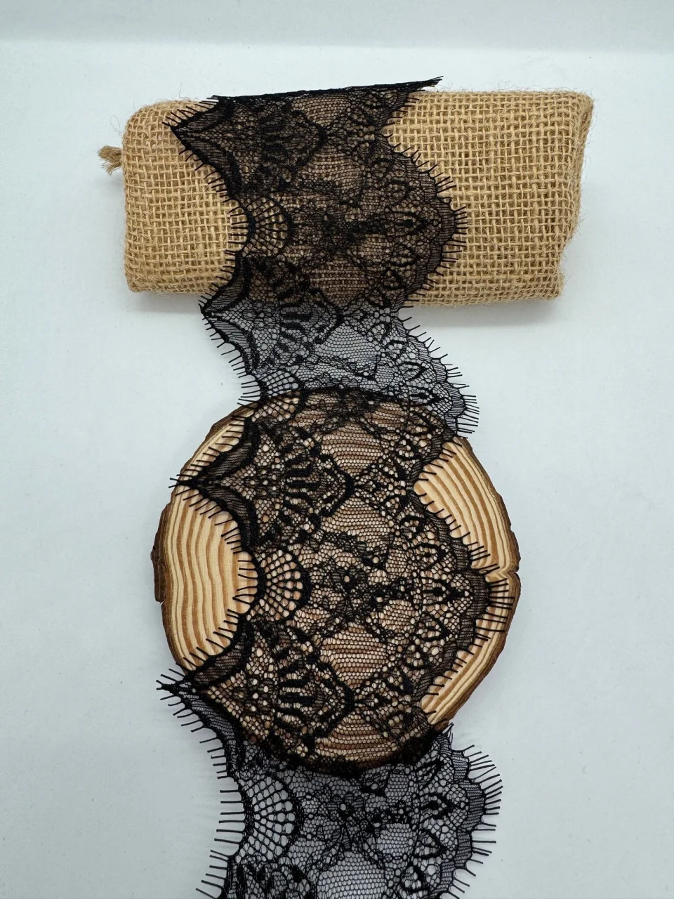 Мереживо французьке J73087 11 см. (10*3 м.), чорний