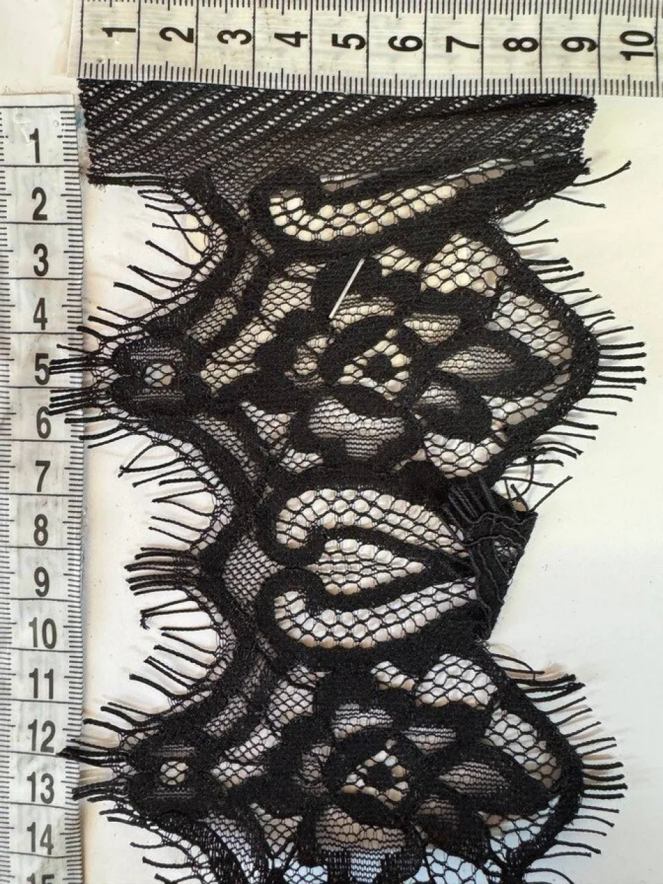 Мереживо французьке J73091 11 см. (10*3 м.), теплий білий
