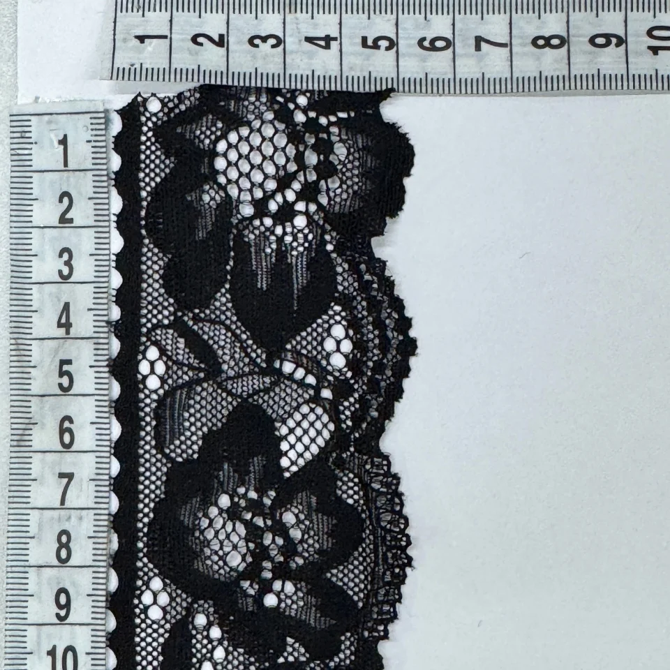 Мереживо стрейч 8551 (223 ярдів), чорний