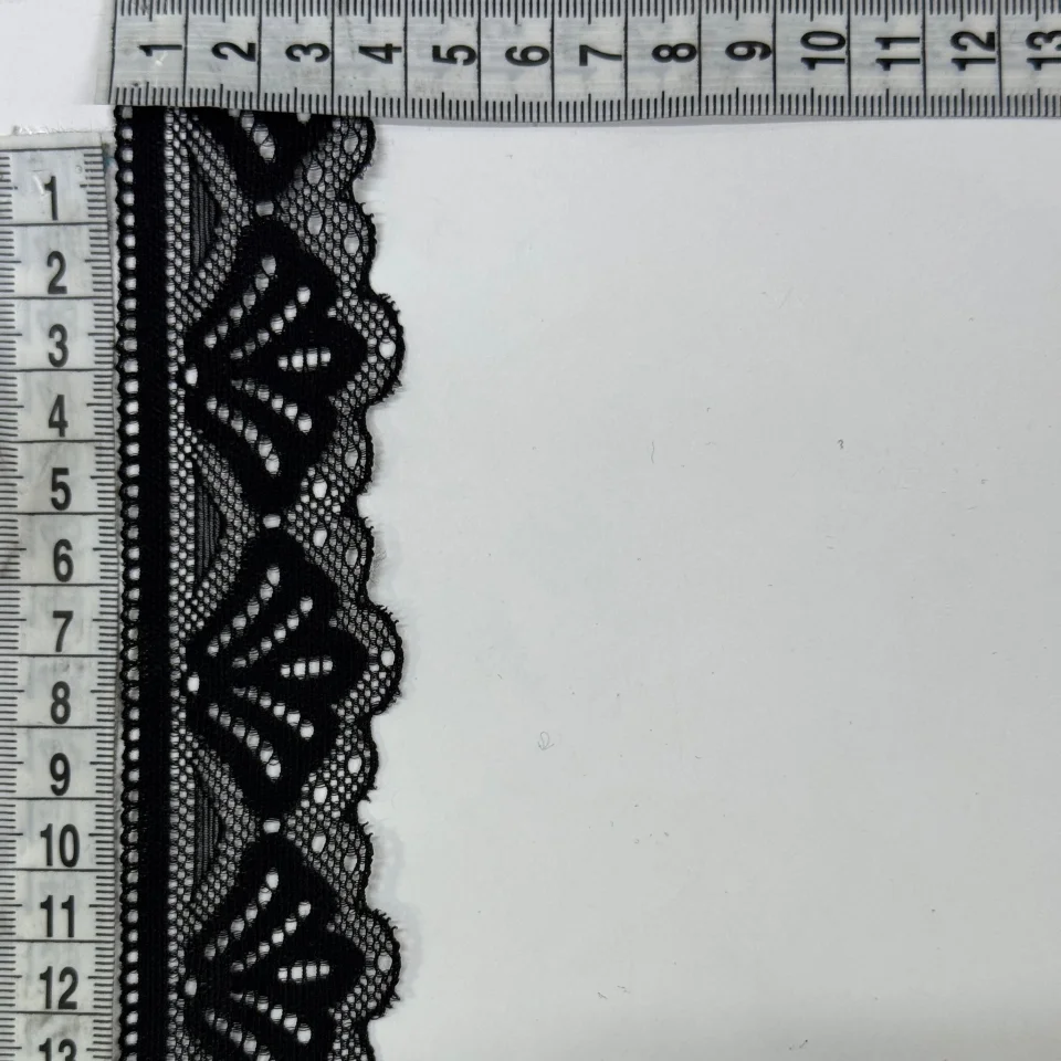 Мереживо стрейч 84058 (578 ярдів), чорний