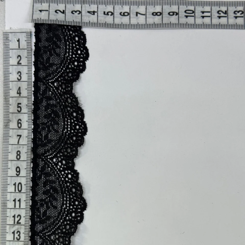 Мереживо стрейч 83045 (560 ярдів), чорний