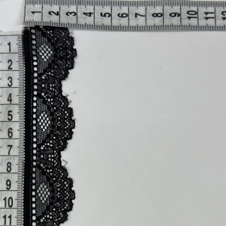 Мереживо стрейч 83036 (520 ярдів), чорний