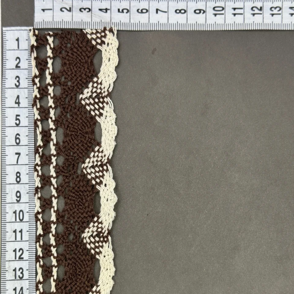 Мереживо макраме 6001 (100 ярдів/91,4 м.), шоколад
