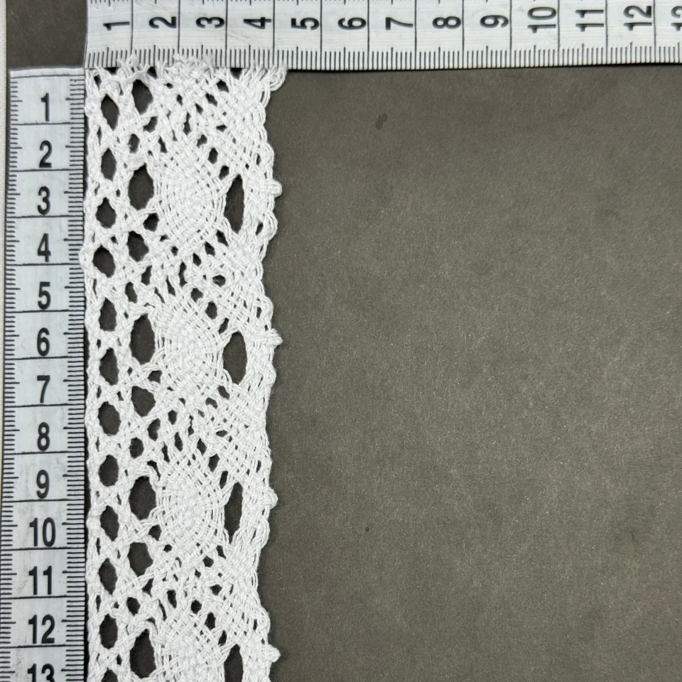 Мереживо макраме 6001 4,5 см (110 ярдів/100,5 м.), білий