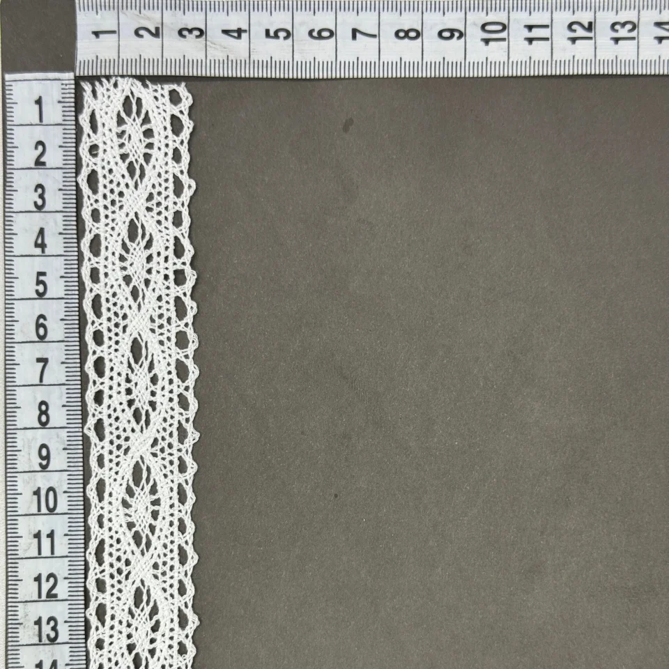 Мереживо макраме 5106 2,5 см (300 ярдів/274,3 м. ) , молочний