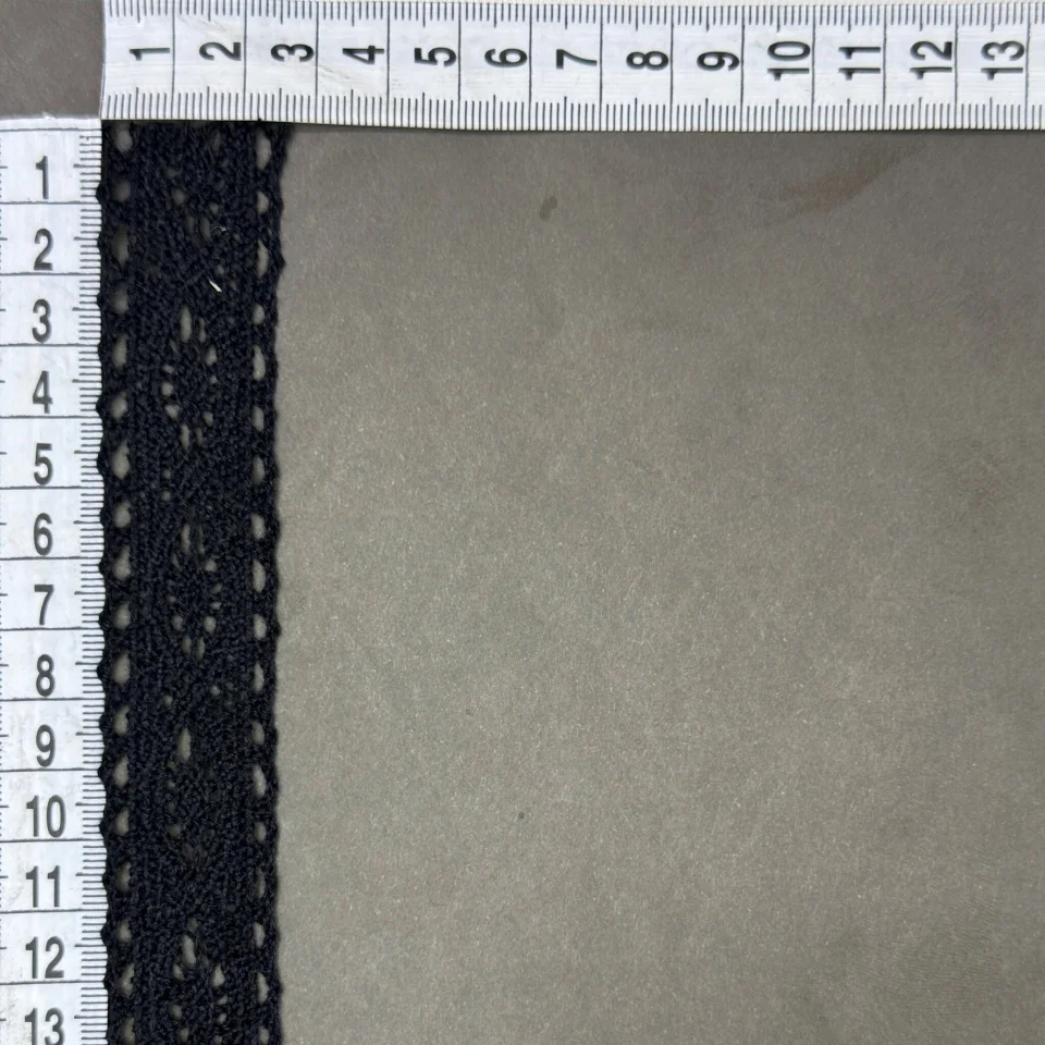 Мереживо макраме 5106 2,5 см (300 ярдів/274,3 м. ) , чорний