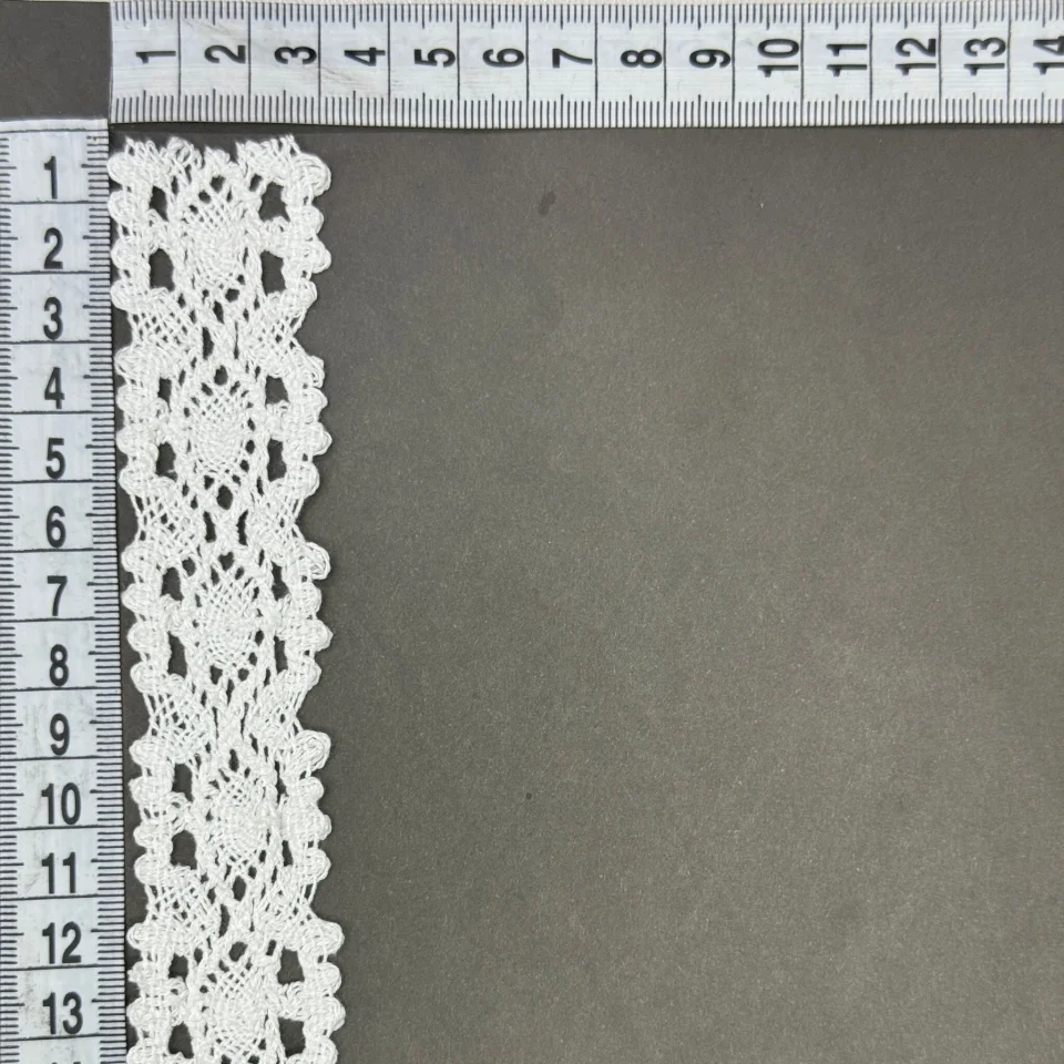 Мереживо макраме 5141 3 см.(200 ярдів/182,8 м.), білий