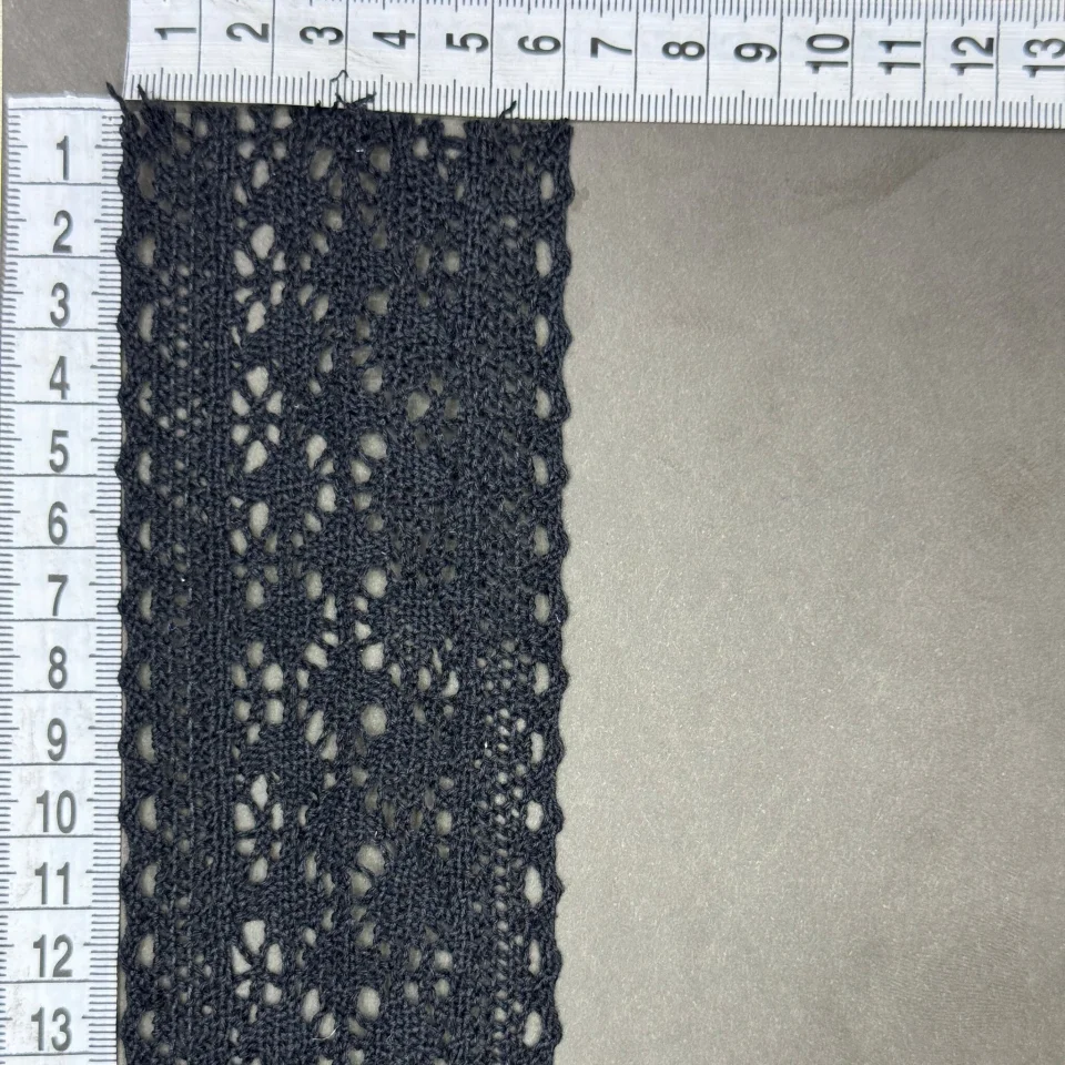 Мереживо макраме 5301 6 см.(100 ярдів/91,4 м), чорний