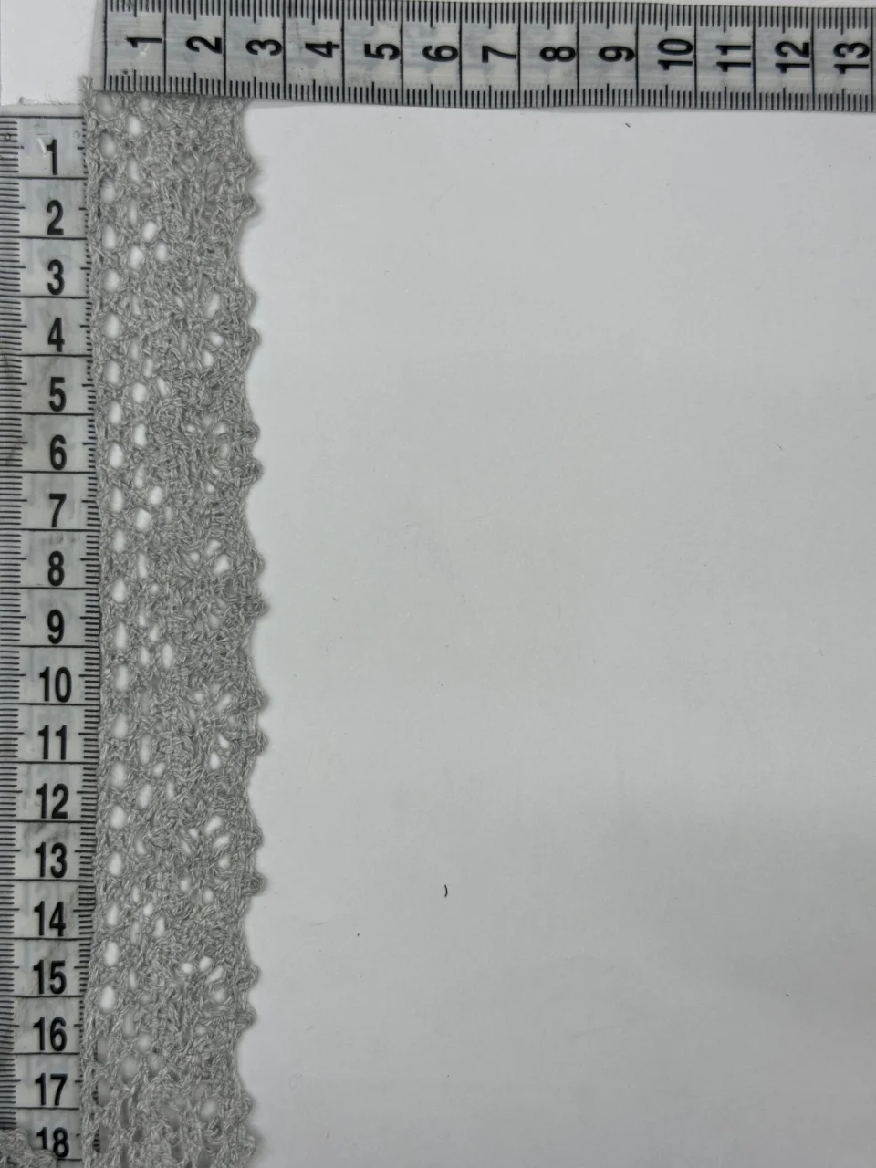 Мереживо макраме 8449 2,8 см (200 ярдів/182 м.), світло сірий