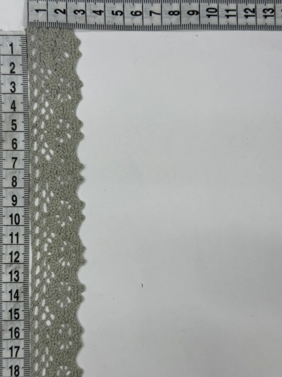 Мереживо макраме 8449 2,8 см (200 ярдів/182 м.), темно сірий