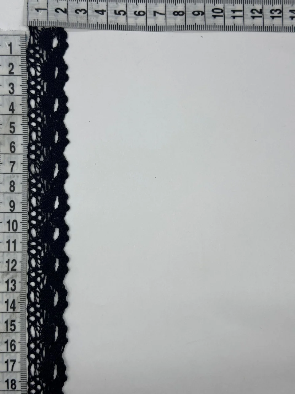 Мереживо макраме 8466 2 см. (300 ярдів/274,3 м.), чорний