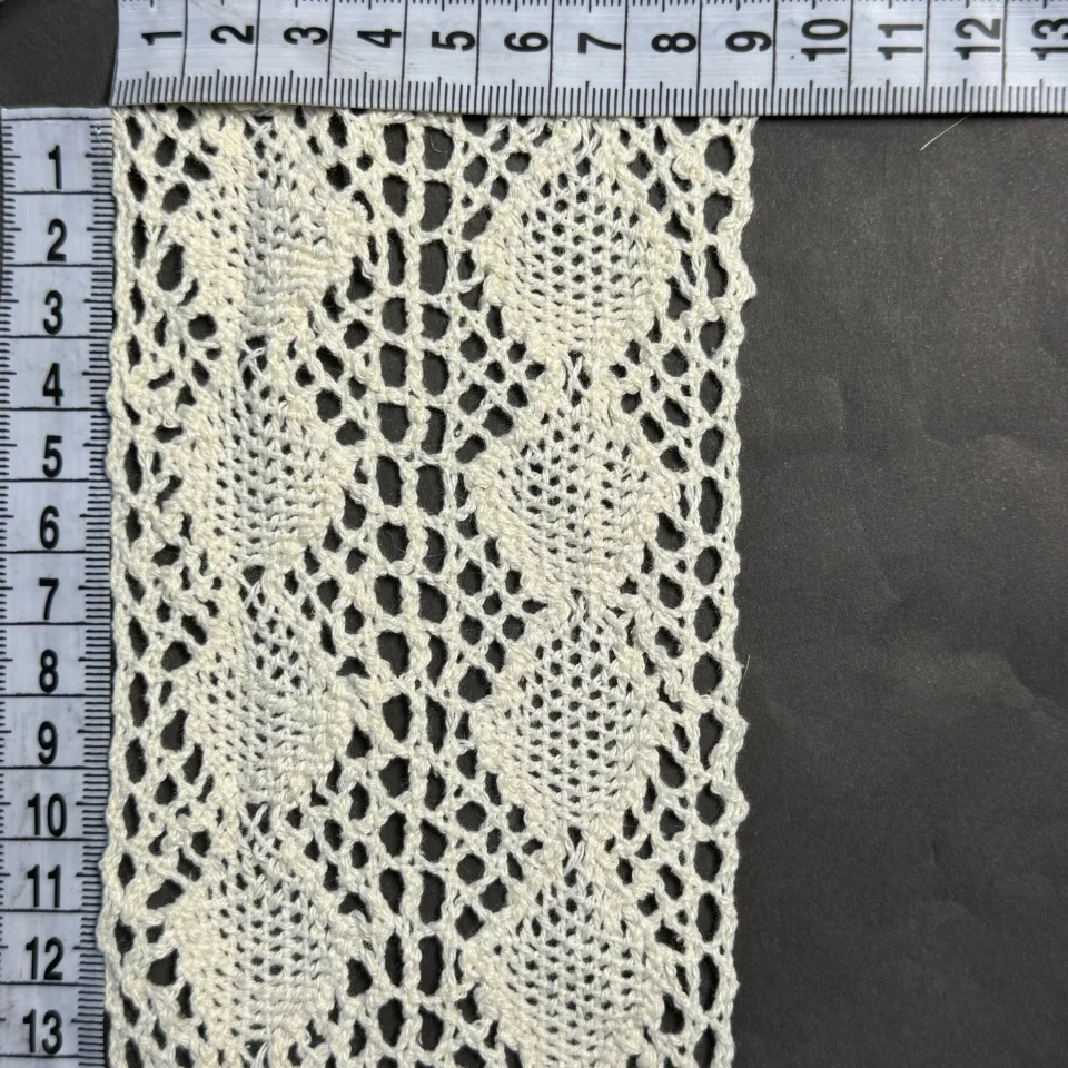 Мереживо макраме А6164  9 см. (50 ярдів/45,7 м.), бежевий