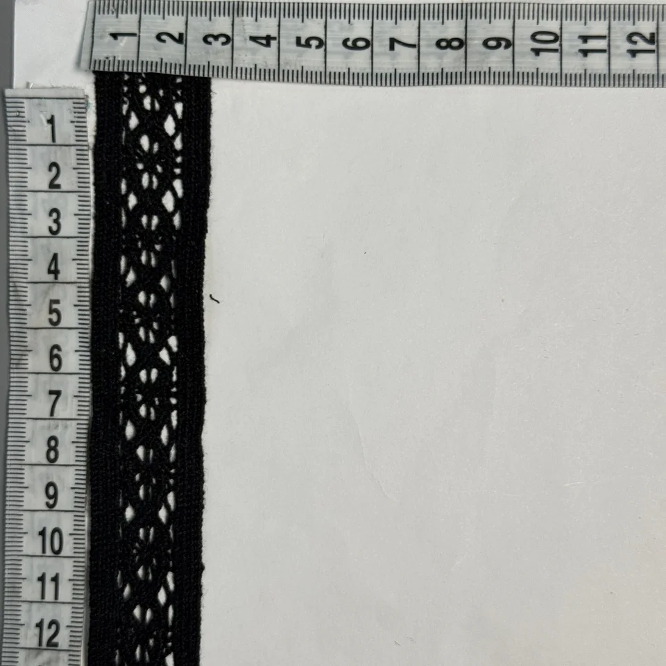 Мереживо макраме А 6038 2,5 см.(100 ярдів/91,4 м.), чорний