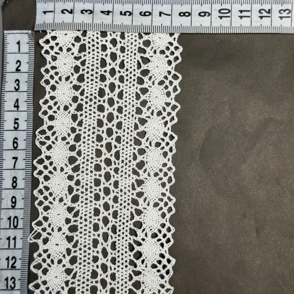 Мереживо макраме 8085 7 см.(50 ярдів/45,7 м.), білий