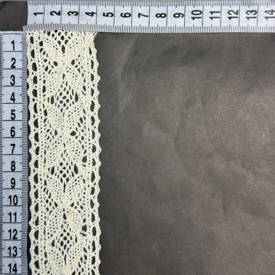 Мереживо макраме 6284 4 см (100 ярдів/91,4 м.), бежевий