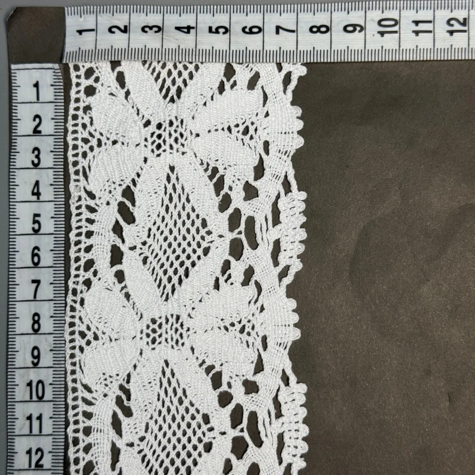 Мереживо макраме 12-3 7 см.(100 ярдів/91,4 м.), білий