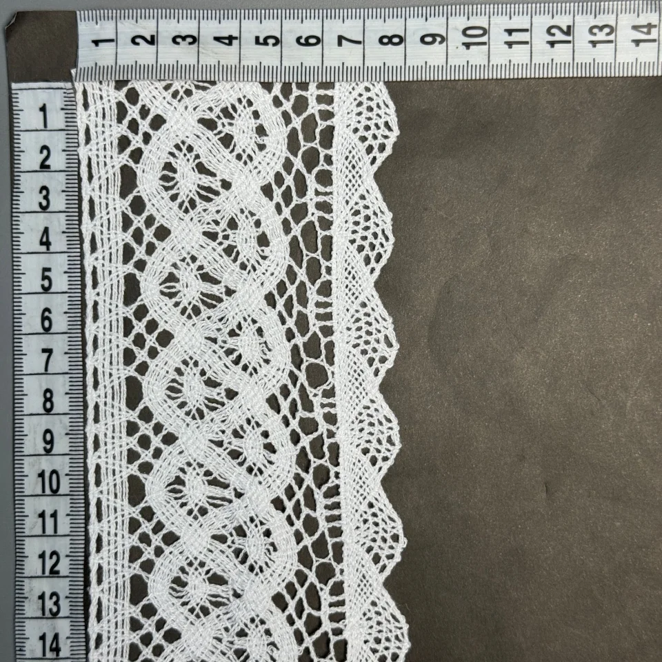 Мереживо макраме 12-4 8 см.(100 ярдів/91,4 м.), білий