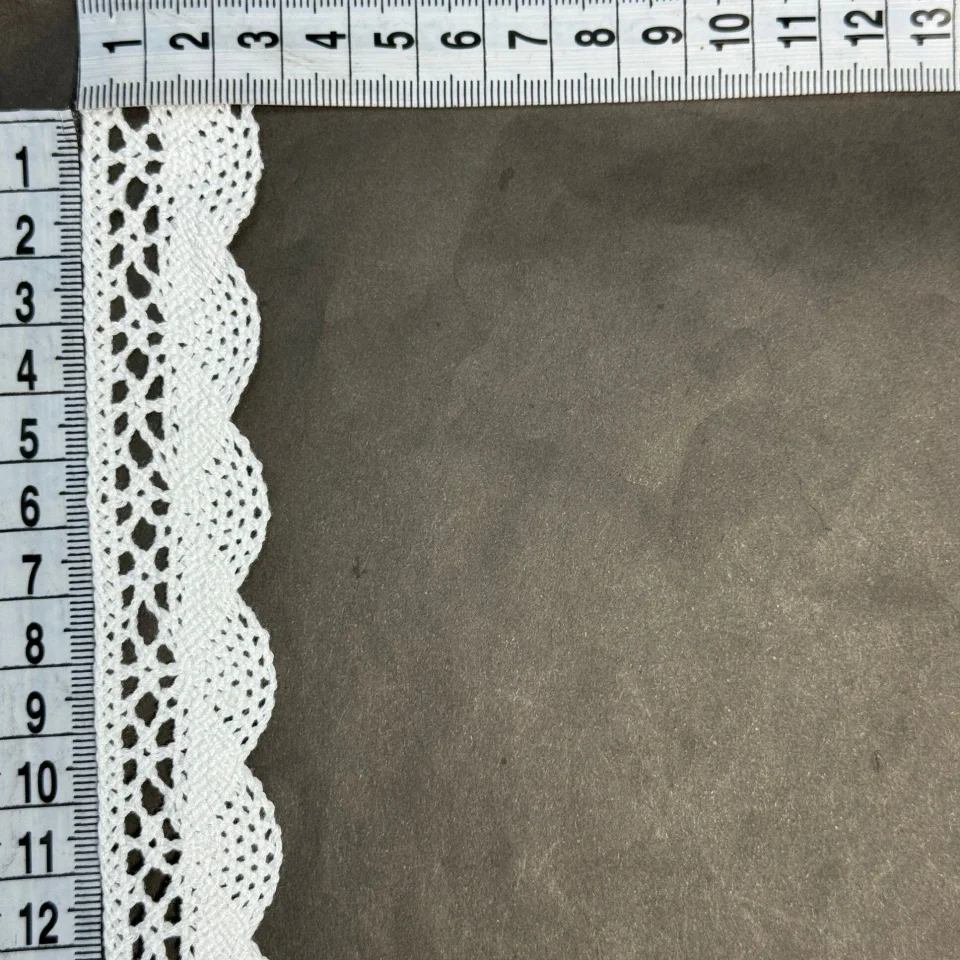 Мереживо макраме 13-4 2 см.(200 ярдів/182,8 м.), молочний