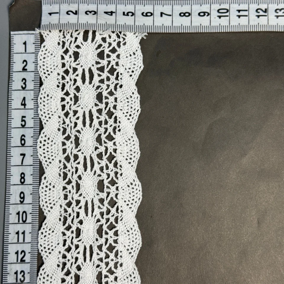 Мереживо макраме 8545 5,5 см (100 ярдів/91,4 м.), білий