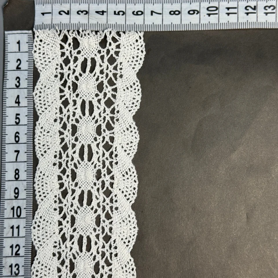 Мереживо макраме 8545 5,5 см (100 ярдів/91,4 м.), молочний