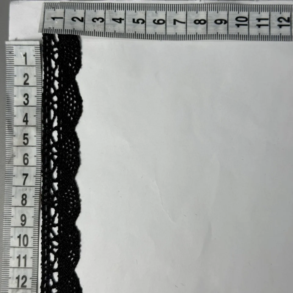 Мереживо макраме 8498 2 см.(300 ярдів/274,3 м.), чорний