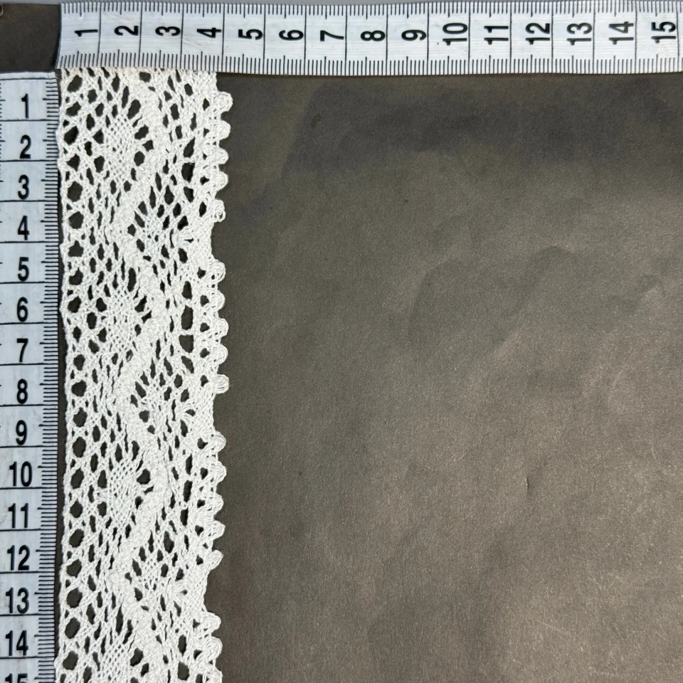 Мереживо макраме 5669 5 см (200 ярдів/182,8 м), молочний