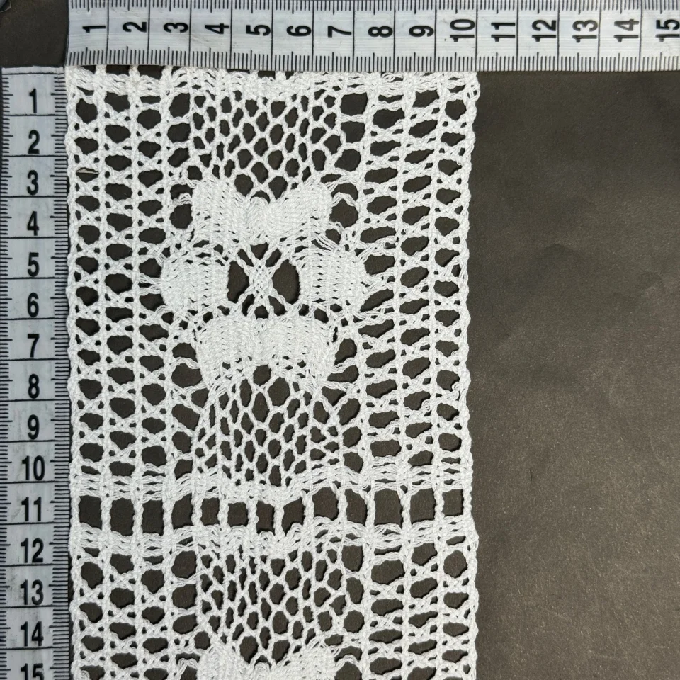 Кружево макраме 8440 8 см (50 ярдов/45,7 м.), молочный