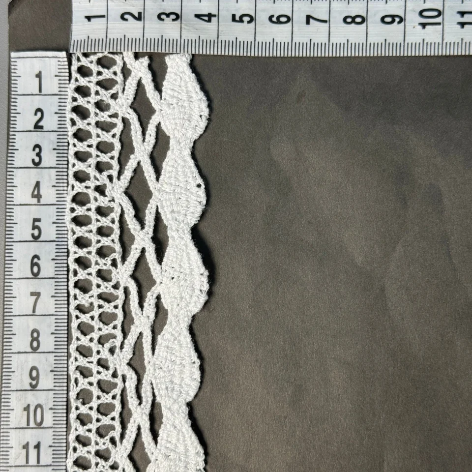 Мереживо макраме 5206 4 см.(100 ярдів/91,4 м.), білий