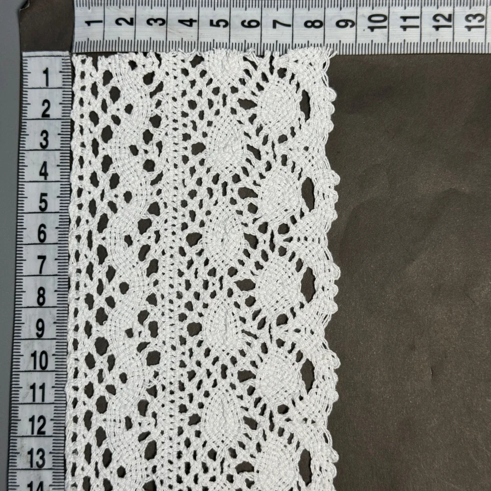 Мереживо макраме 5327 8 см (50 ярдів/45,7 м), білий