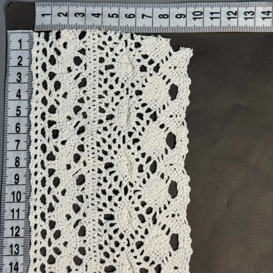 Мереживо макраме 5327 8 см (50 ярдів/45,7 м), молочний