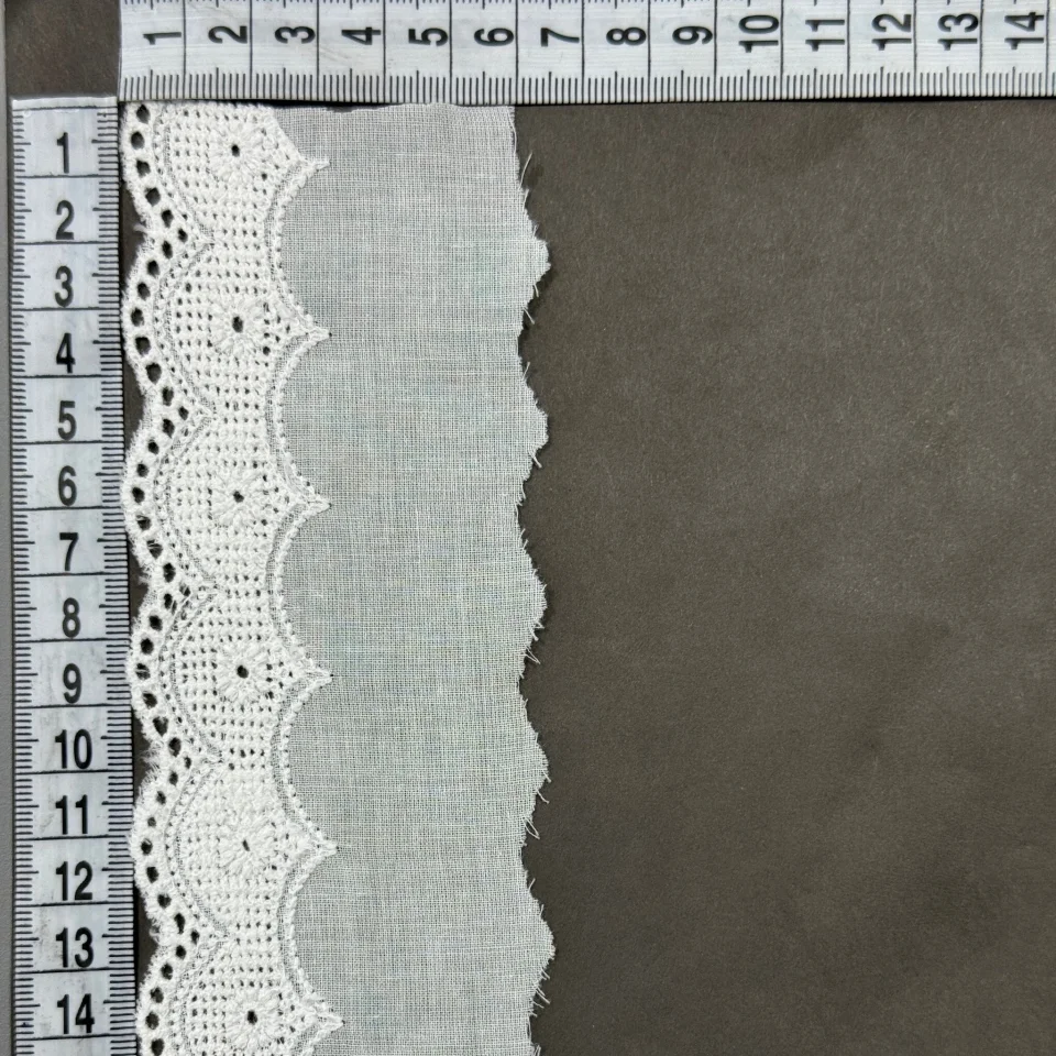 Мереживо прошва 7100 6,5 см.(150 ярдів/137,16 м.), Білий