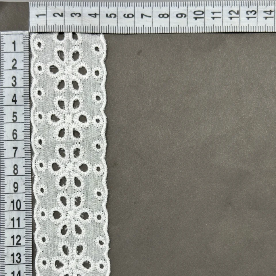 Мереживо прошва 6080 4,5 см.(300 ярдів/274,32 м.), Білий