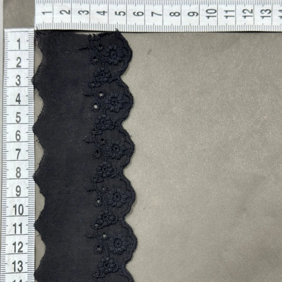 Мереживо прошва 10032 5,5 см.(300 ярдів/274,3 м.), чорний