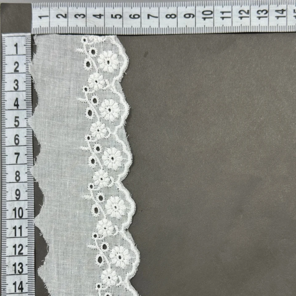 Мереживо прошва 10032 5,5 см.(300 ярдів/274,3 м.), білий