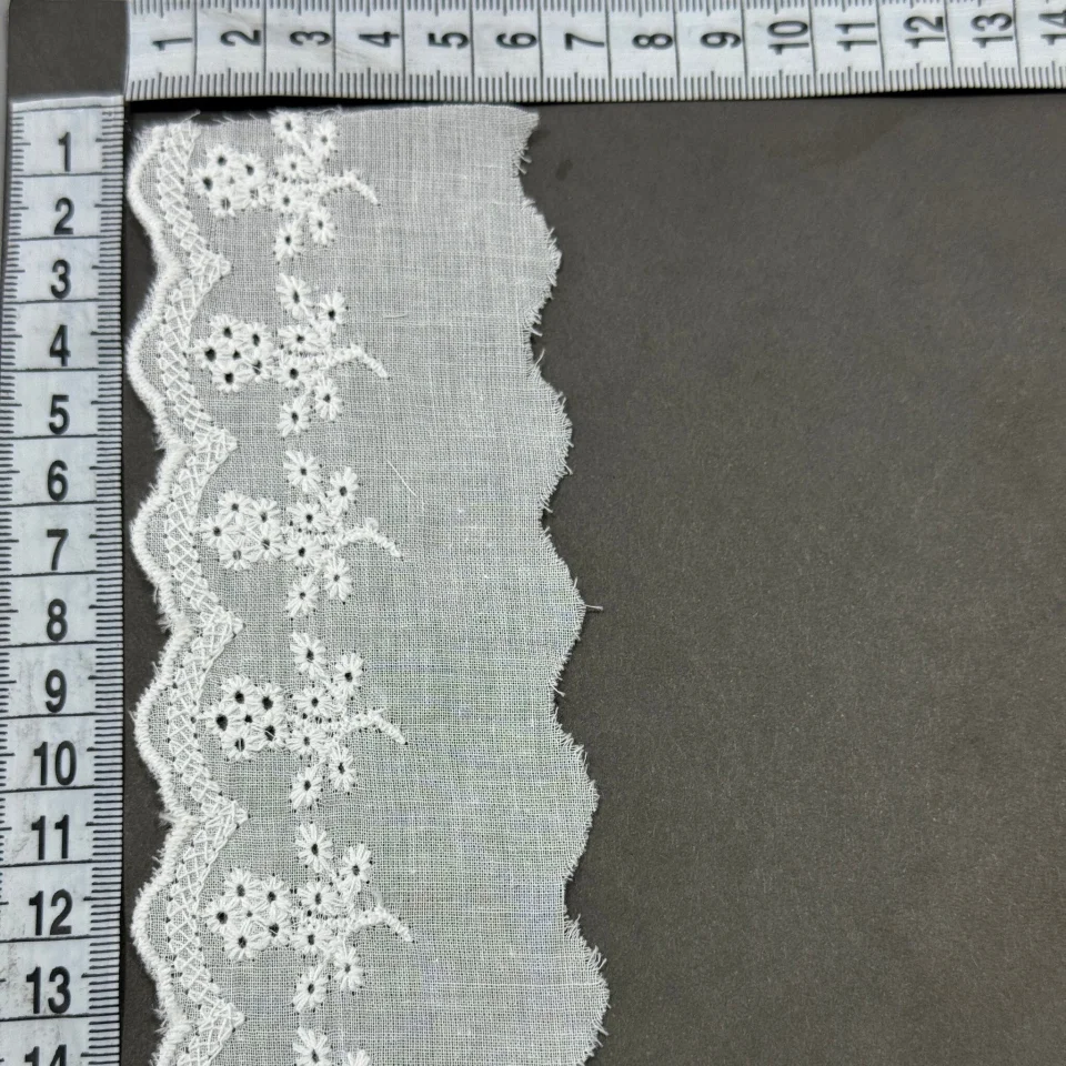 Мереживо прошва 5060 6 см.(160 ярдів/146,3 м.), Білий