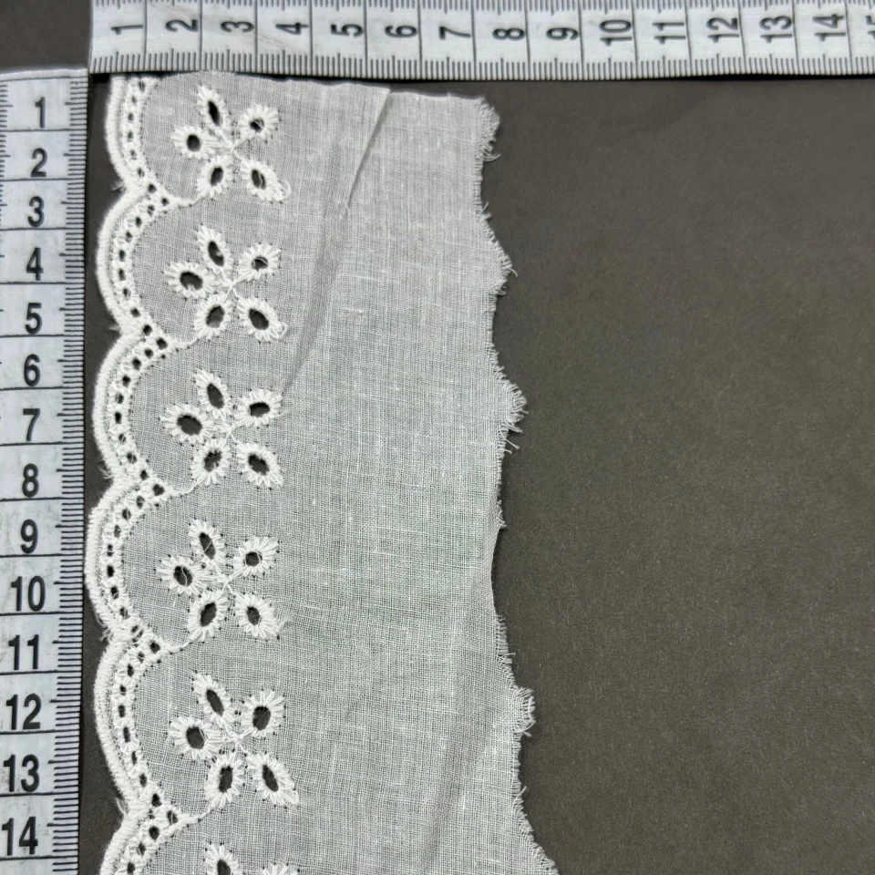 Мереживо прошва 7070 7,5 см.(30 ярдів/27,4 м.), Білий