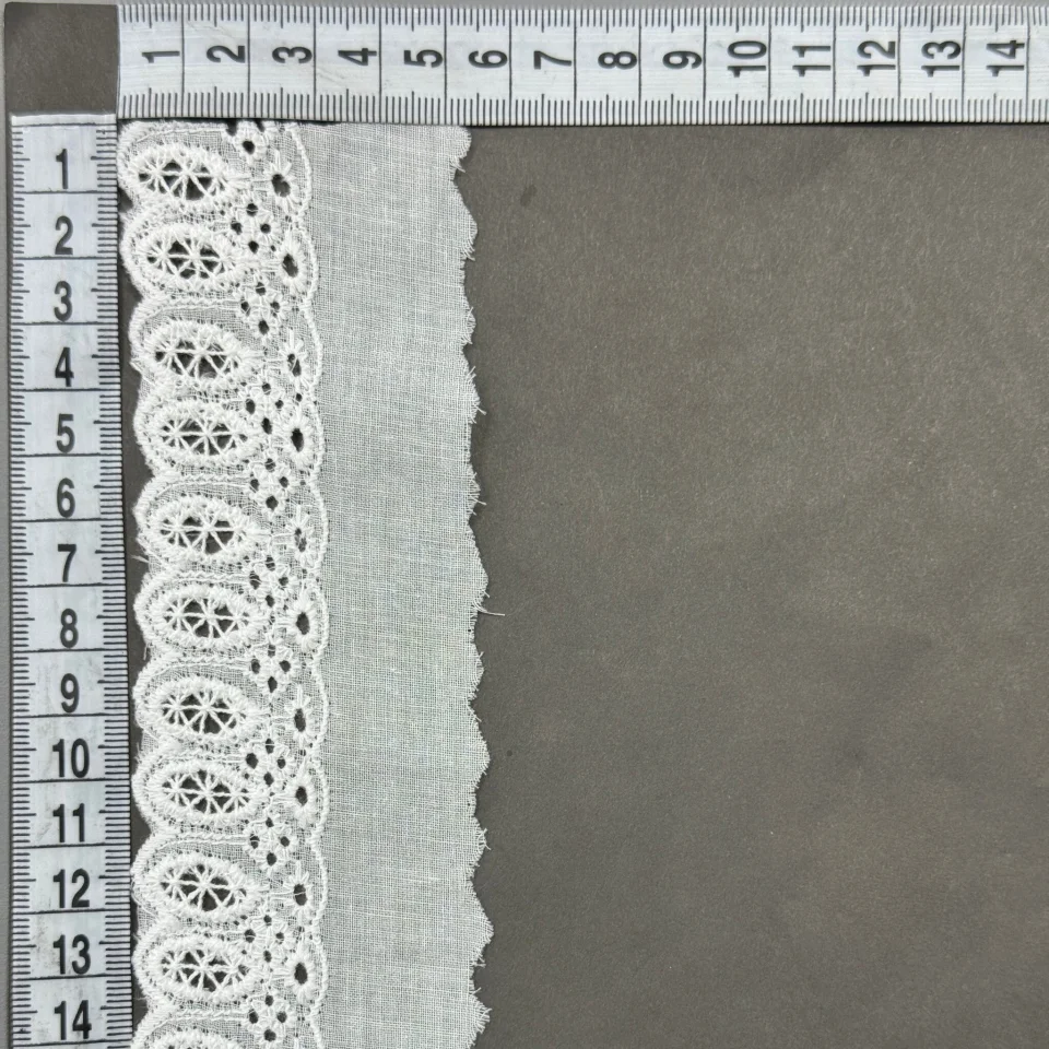 Мереживо прошва 8085 5,5 см.(30 ярдів/27,4 м.), Білий