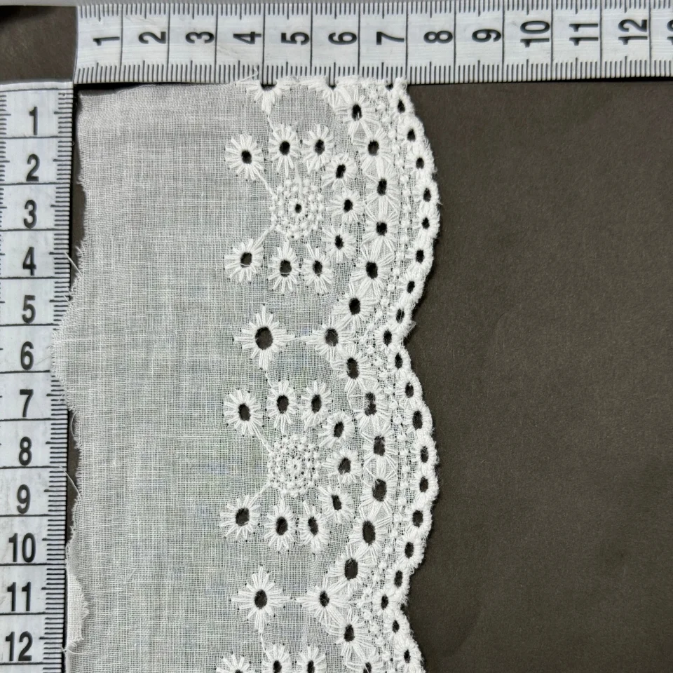 Мереживо прошва  8105 7,5 см.(30 ярдів/27,4 м.), білий