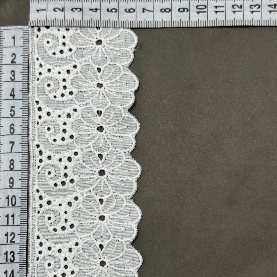 Мереживо прошва А47 6 см.(21 ярд/19,2 м.), білий