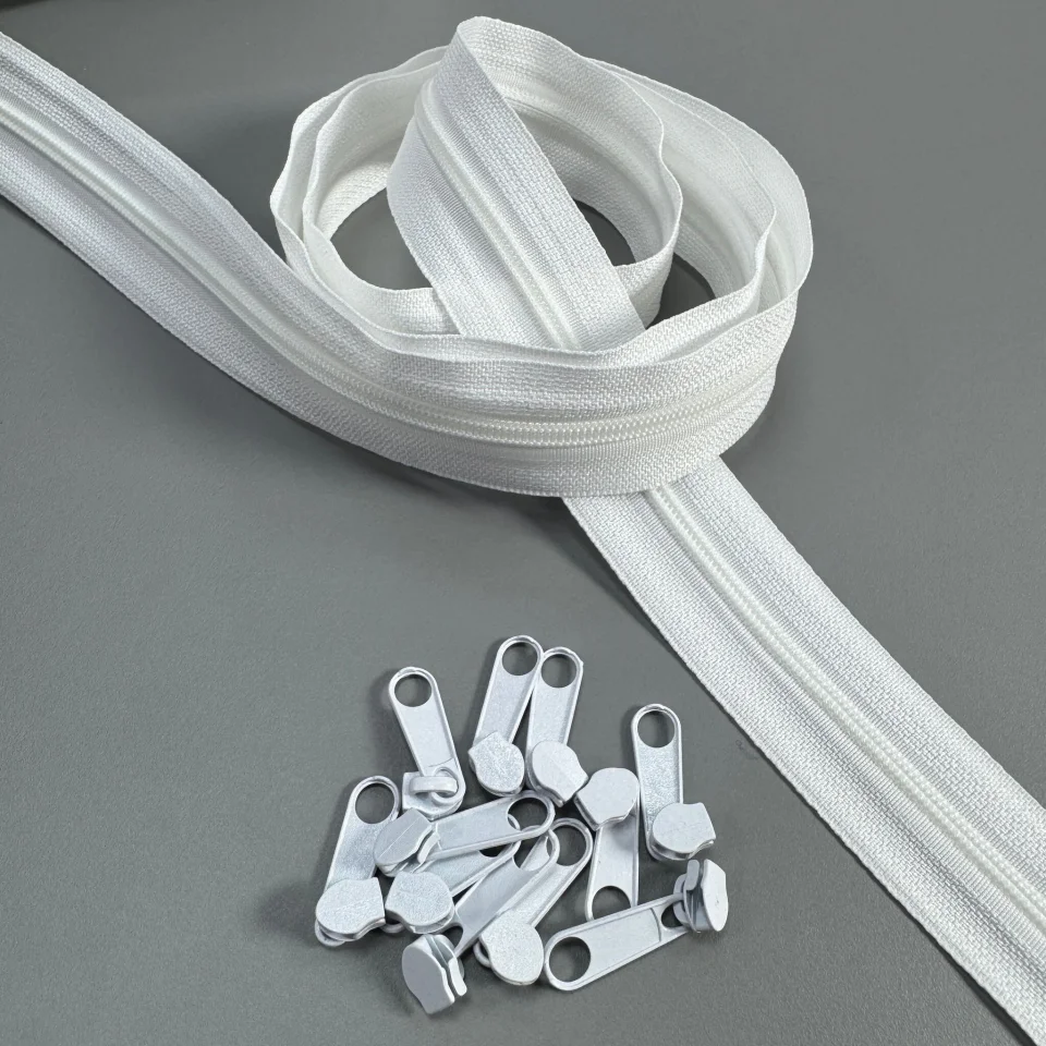 Бігунок для блискавки Т3 1000 шт., білий