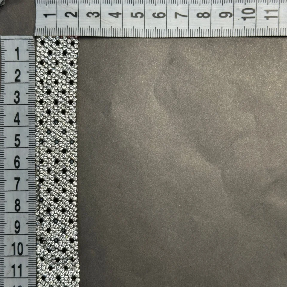 Тасьма клейова з стразами ss6-1 (10 метрів), прозорий+чорний