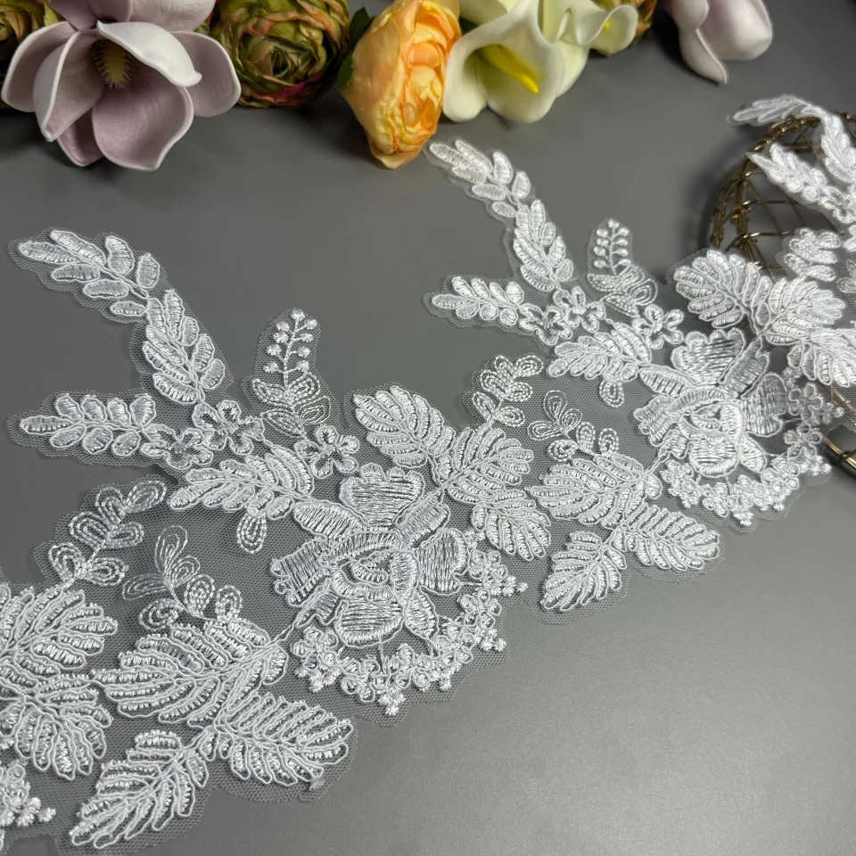 Мережево з кордовую ниткою С1135 21 см.(16 ярдів/14.6 м.), білий