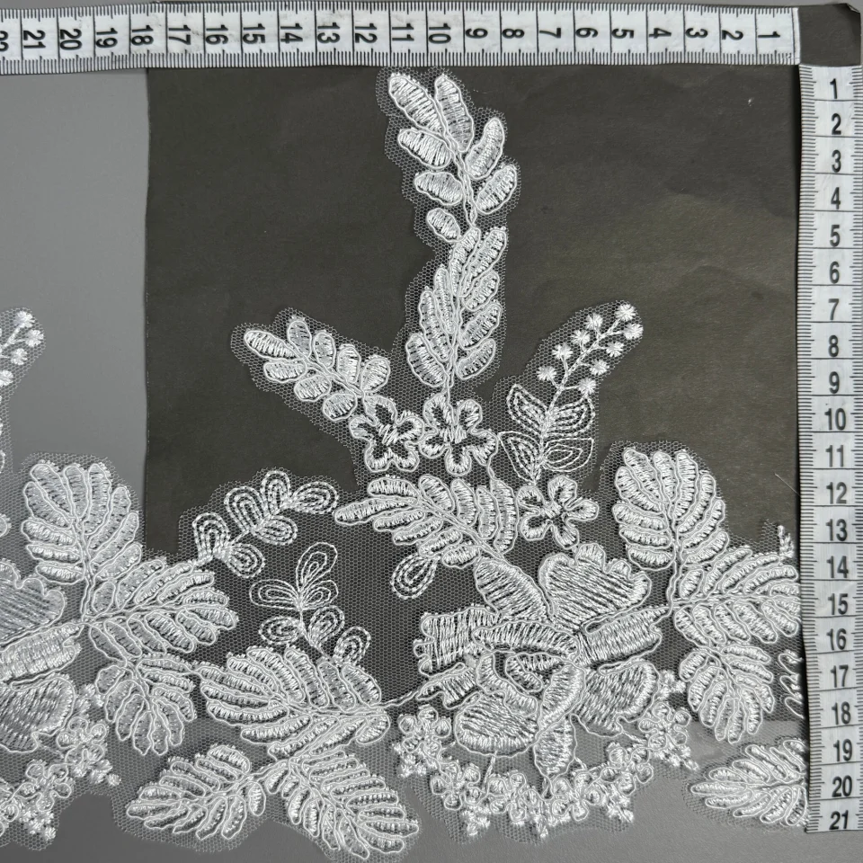 Мережево з кордовую ниткою С1135 21 см.(16 ярдів/14.6 м.), білий