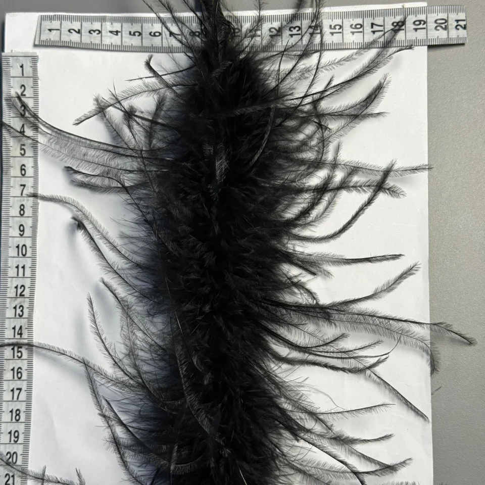 Пір'я страуса 9-11 см (2 метра), чорний
