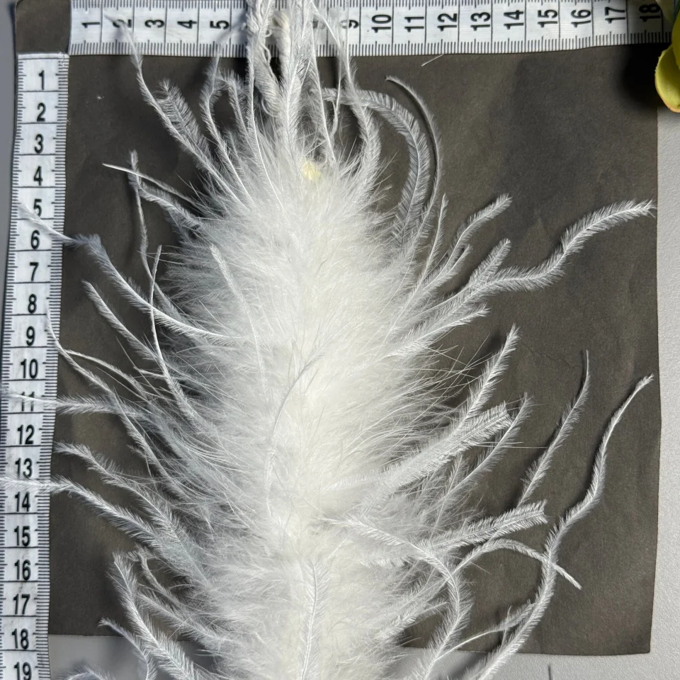 Пір'я страуса 9-11 см (2 метра), білий