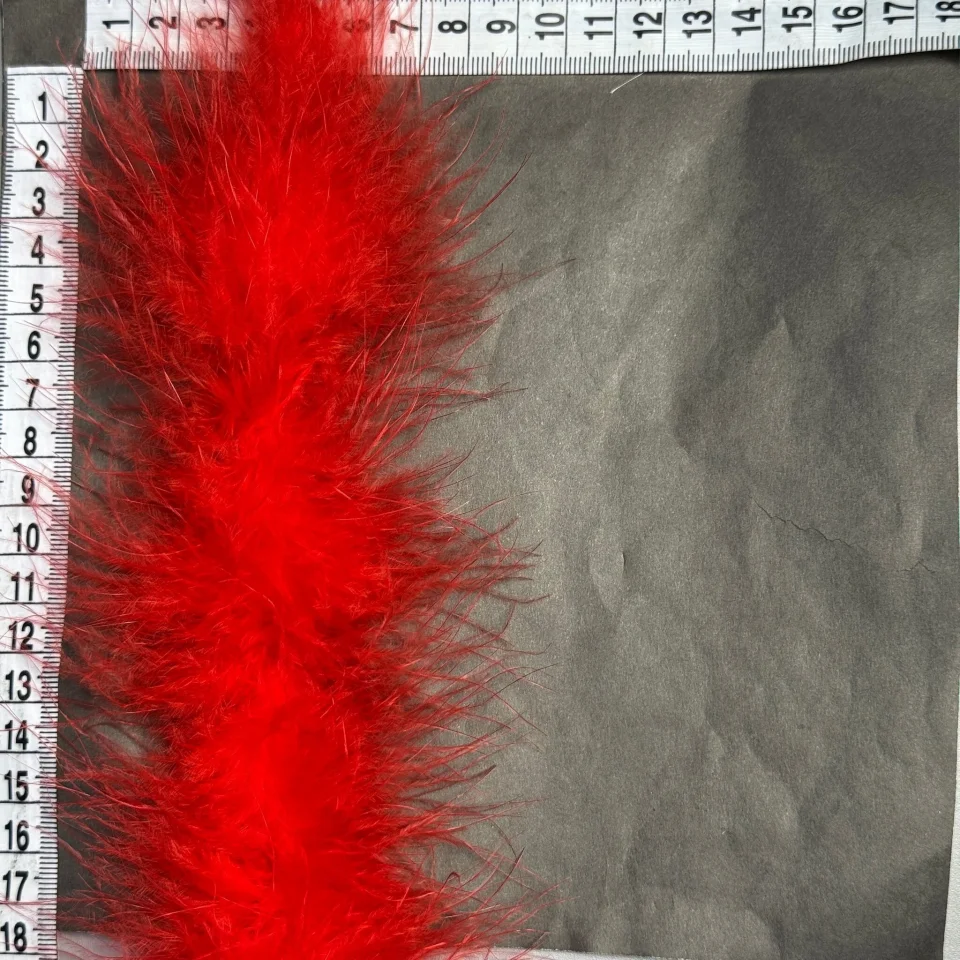 Пір'я боа 16 гр. (2 метра), 5 червоний