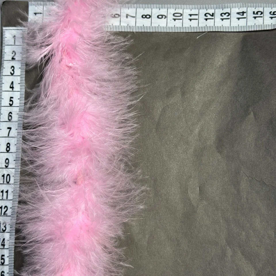 Пір'я боа 16 гр. (2 метра), 7 рожевий