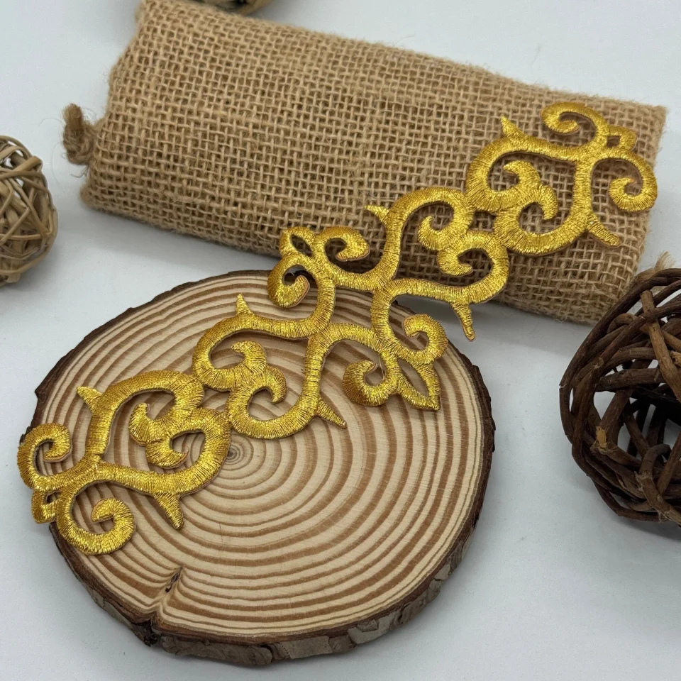 Аплікація клейова люрекс 2651 (20 шт.), золото