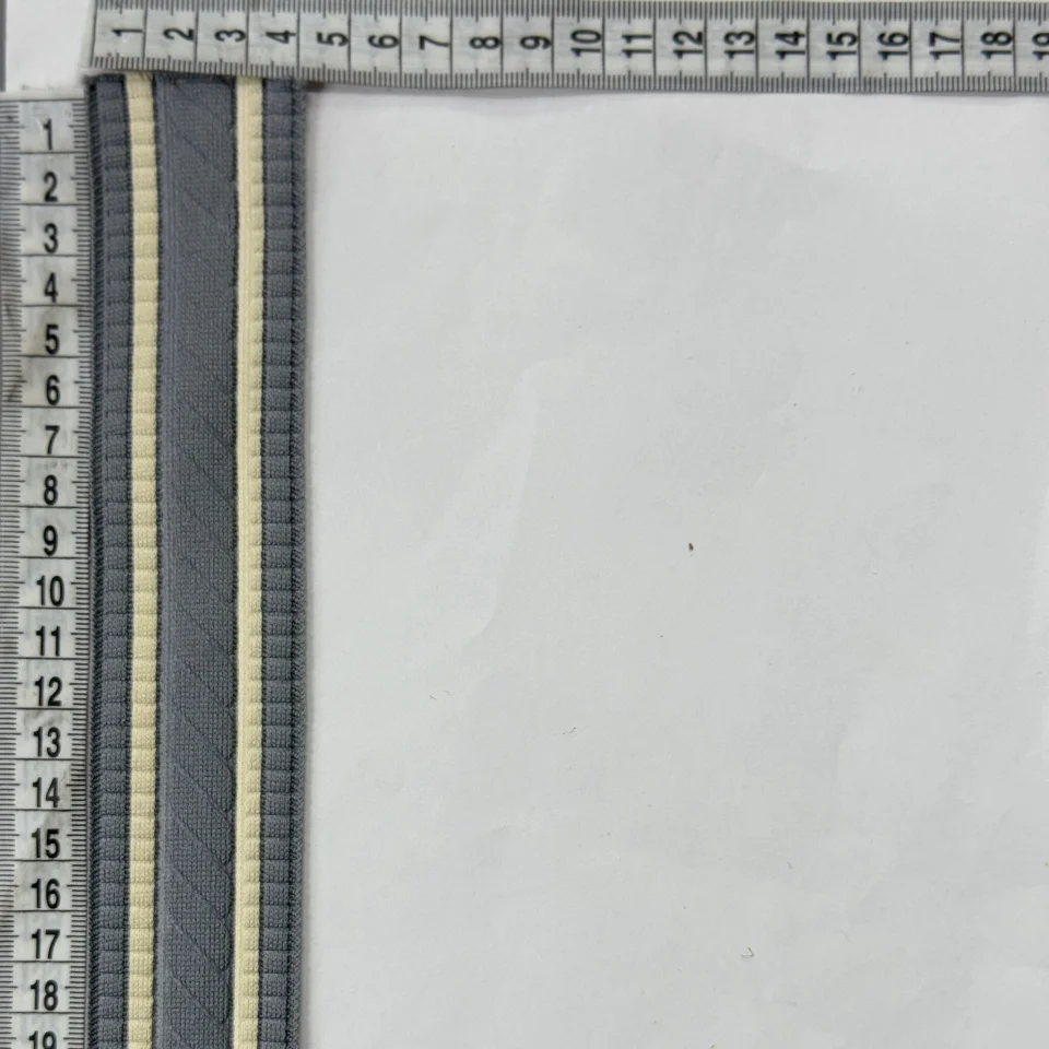 Лампас трикотажний D#1 4 см (50 м), C:5 світло сірий